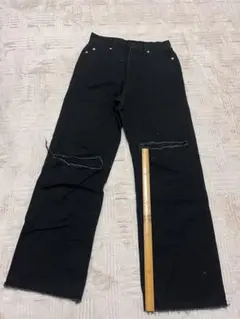 黒デニムダメージ　INGNIフリーサイズ