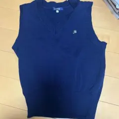 Tomorrow ネイビー Vネック スクールベスト SS