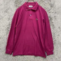 R1401 CHEMISE LACOSTE 長袖ポロシャツ サイズ3 ピンク