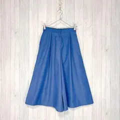 【NATURALBEAUTYBASIC】ガウチョパンツ ウエスト後ろゴム S