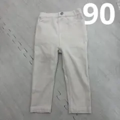 プティマイン　ボトムス　90 白　ホワイト　ベビー　ズボン　長ズボン　スウェット