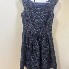 JILLSTUART 花柄刺繍ノースリーブAラインドレス