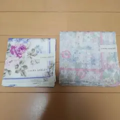 ローラアシュレイ　ハンカチ　２枚セット