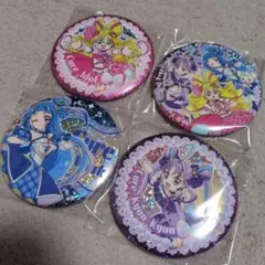 BIG ホログラム缶バッジ キミとアイドルプリキュア 4点セット
