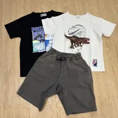 F.O.KIDS 他 3点まとめ売り Tシャツ ショートパンツ 恐竜 ポケモンのサムネイル