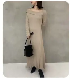 FRAY I.D アシメリブニットワンピース フレイアイディー