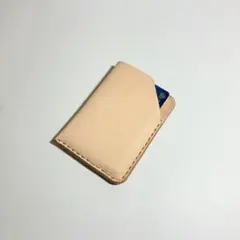 生成り　ヌメ革　レザー　牛革　本革　革　本革レザー　カードケース　カード入れ