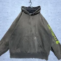 b20 Carhartt カーハート 鬼フェード ロゴ刺繍 パーカー 2XL