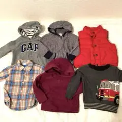 ベビーギャップ6点 ジャケット フリース ブラウス ロゴパーカー ダウンベスト