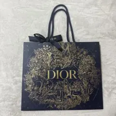 DIOR ショップ袋 ネイビー 大
