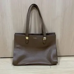 まやぱん★様専用　FURLA ブラウンレザートートバッグ