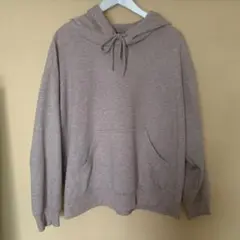 H&M ベージュ フード付きパーカー XL