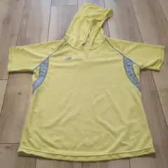 New Balance フード付きイエローTシャツ M