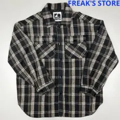 FREAK'S STORE シャツジャケット ブラウン系チェック FREEDOM