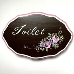 トイレプレート トールペイント 薔薇のトイレプレート トールペイント の通販 by しーちゃん's