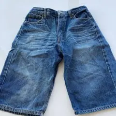 150㎝デニムハーフパンツ ジーンズのサムネイル