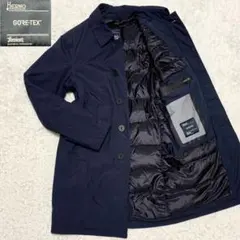 HERNO ヘルノ ラミナー ゴアテックス ダウンコート ステンカラー ネイビー
