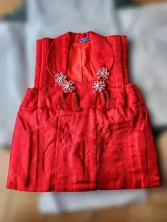 七五三　被布着、刺繍、赤