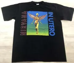 NIRVANA・IN UTERO・TシャツXL・Anvil・シングルステッチ・黒