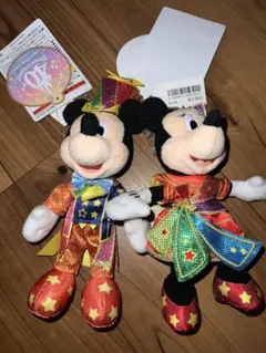 ミッキー　ミニー　ぬいぐるみバッジ　40周年　ダッフィー シェリーメイ