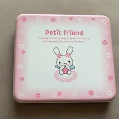 平成レトロ　Petit friend レターセット　缶入り　うさぎ　ウサギ