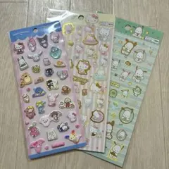 サンリオ ぷっくりシール 箔押しシール ダイソー 正規品 シールまとめ売り