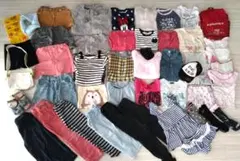 大量 春夏秋冬 2年分 女の子 50点 セット 子供服 まとめて 130 140