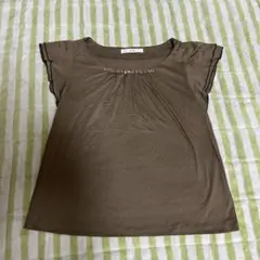 ef-de ビーズ付き　ブラウン　Tシャツのサムネイル