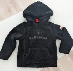 BABYDOLL フリースパーカー 110cmブラック