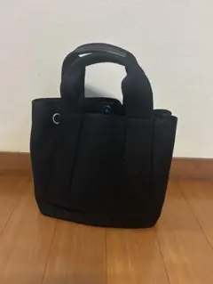 ブラックキャンバストートバッグ