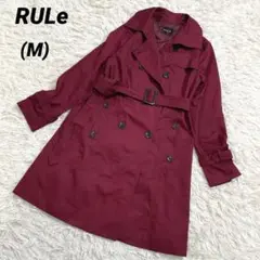 RULe ルール　トレンチコート　ワインレッド　ボルドー　えんじ　赤　M