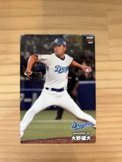 大野雄大 22 大島洋平 8 2024 プロ野球チップス