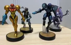 amiibo 4体セット(サムス、ダークサムス、リドリー、スネーク)