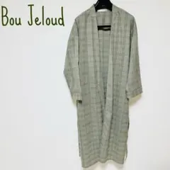 Bou Jeloud ブージュルード グレンチェックコートリボンベルトのサムネイル