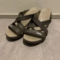 廃盤品 CROCS クロックス サイプラス サンダル ダークブラウン W6
