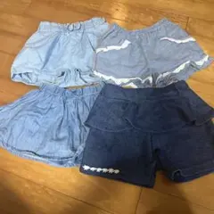 ママラク等　ショートパンツ　4枚セット　80