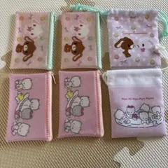 サンリオキャラクター ポーチ 6個セット
