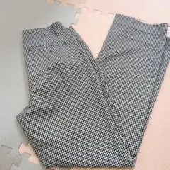ギンガムチェック カジュアルパンツ