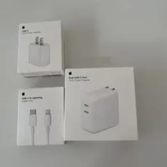 Apple純正 USB電源アダプタ　Lightningケーブル 三箱　空箱のみ