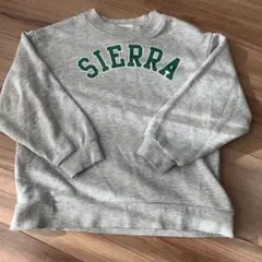 ペアマノン ロゴ　スウェット　カレッジロゴ　トレーナー　グレー　100 120