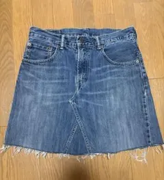 リーバイス デニムミニスカート リメイク