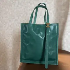 IACUCC I グリーンレザー ハンド、ショルダーバッグ