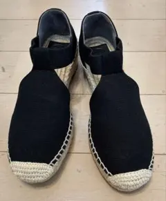 TORY BURCH エスパドリーユ ウェッジソール 6 1/2 黒のサムネイル