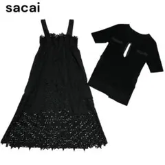 sacai スターレース　セットアップワンピース sacai スターレース セットアップワンピース sacai スターレース