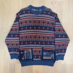 19AW kolor PATCHWORK FAIR ISLE SWEATEのサムネイル