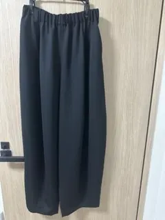 美品 Curensology ウールドロストパンツ F ネイビー - メルカリ