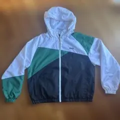 FILA ウィンドブレーカー M ホワイト/グリーン/ブラック