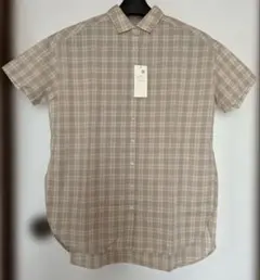 新品　earth music&ecology 半袖チェックシャツ