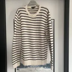 J.Crew ボーダー クルーネック コットン ニット