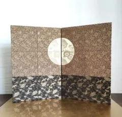 屏風　古布　帯地　お正月飾り　ひな祭り　五月人形　市松模様(大)